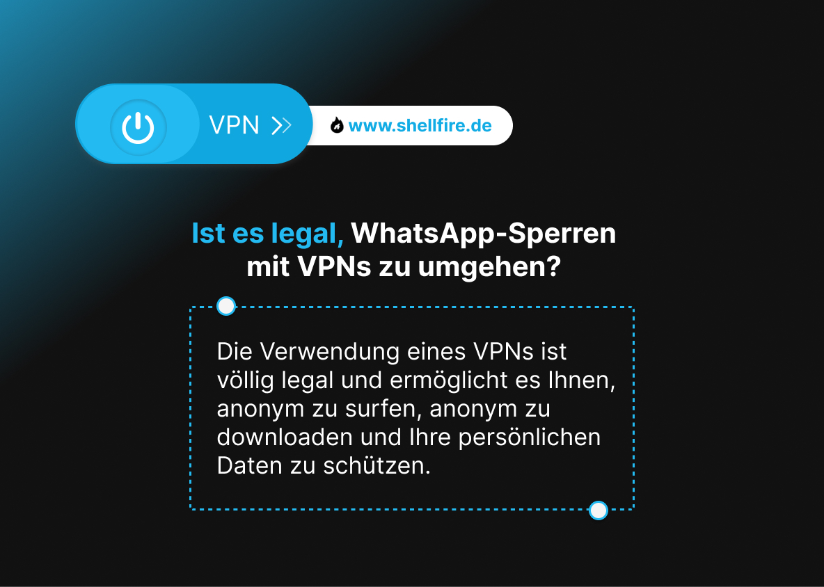 Ist es legal, WhatsApp-Sperren mit VPNs zu umgehen? 