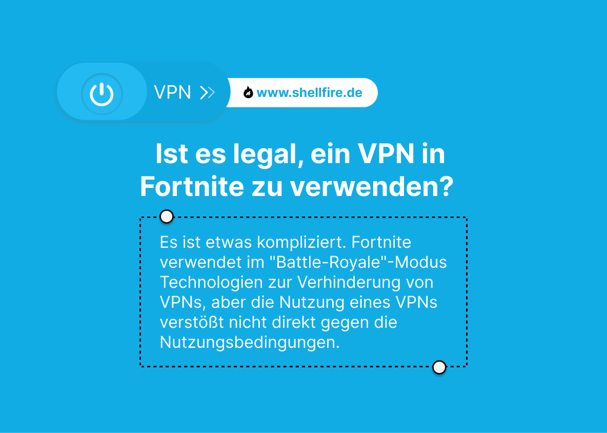 Ist es legal, ein VPN in Fortnite zu verwenden?